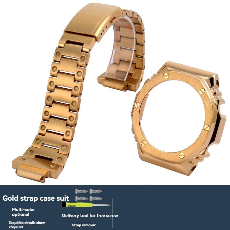 GA2100 металлический корпус ремешок Для Casio G-SHOCK ga2100 GA2110 GA-B2100 нержавеющая сталь Ремешок для часов Модификация solid Безель Аксессуары