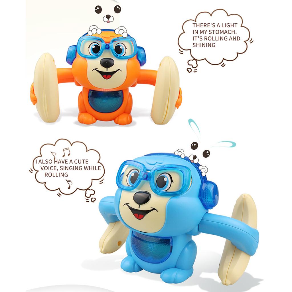 Голосовое управление, сенсорная индукционная катящаяся обезьянка-банан, детский электрический набор, игрушки, милые катящиеся обезьянки со светом и MusiBaby