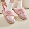 Winter Faux Suede Furry Slippers for Women 2024 New Non Slip Fluffy Faux Fur Slippers Indoor Thick Sole Plush Home Shoes Female