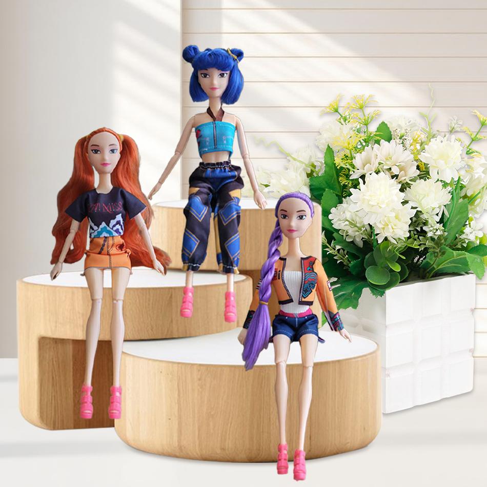 Куклы Игрушки Kpop Охотники на демонов Фигурка-игрушка Руми Мира Зои Красивая принцесса Куклы для девочек Пластиковая Игрушка Сделай сам для девочек