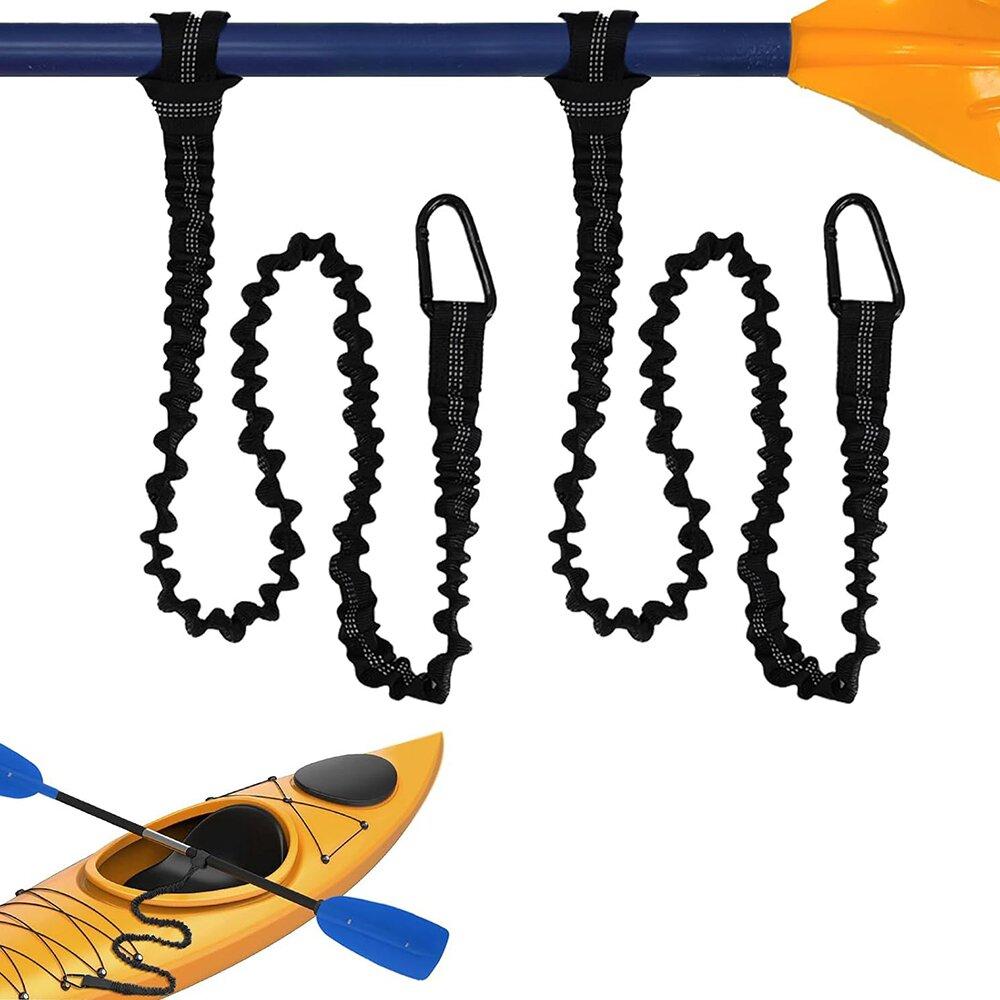 Новый 2 шт. Лиш для каячного весла с карабином Надежный лиш Шнурок Веревка