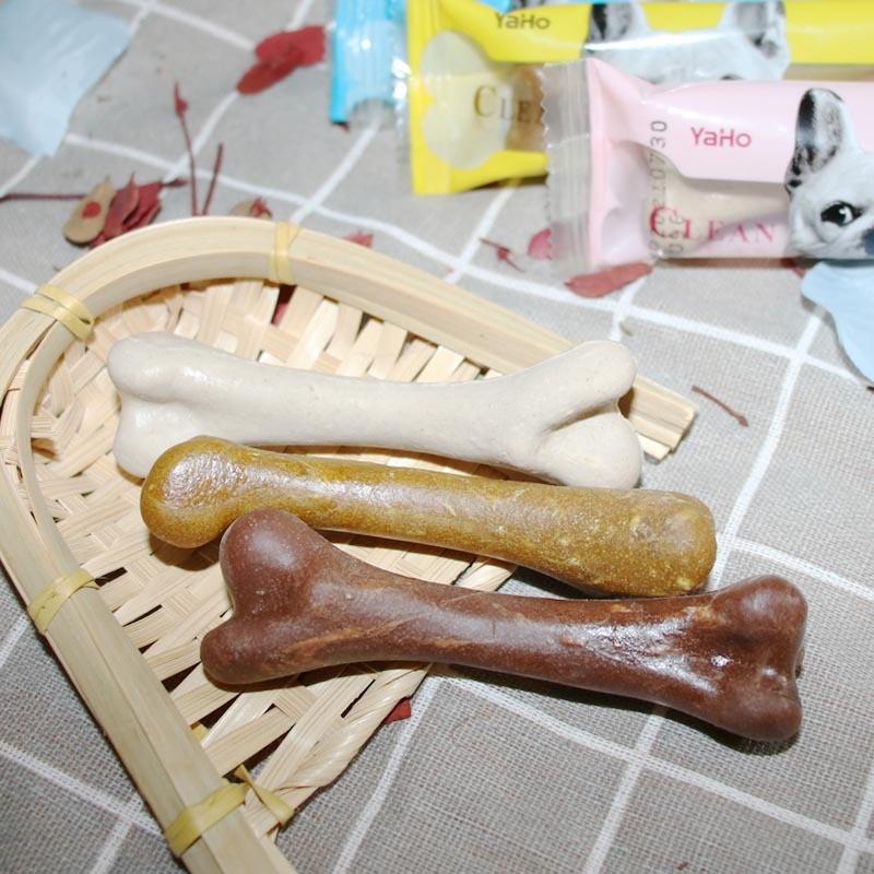 Жевательные палочки для собак Yahemaidong: Лакомства для чистки зубов в форме косточек, в индивидуальной упаковке для всех пород и взрослых собак.