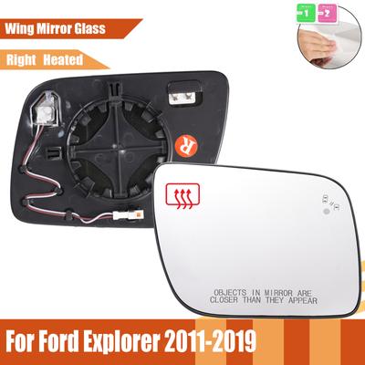 Стекло зеркала заднего вида для водителя и пассажира, подходит для Ford Explorer 2011 - 2019 гг. С функцией подогрева слепых зон, водонепроницаемое, с большим обзором