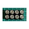 Scale Custom Set of Approximately for Miniature 1/64 Wheels, 4, Silver-plated, 4-spoke, AH0039, 10.8mm, Cars, Etc. [Used]
