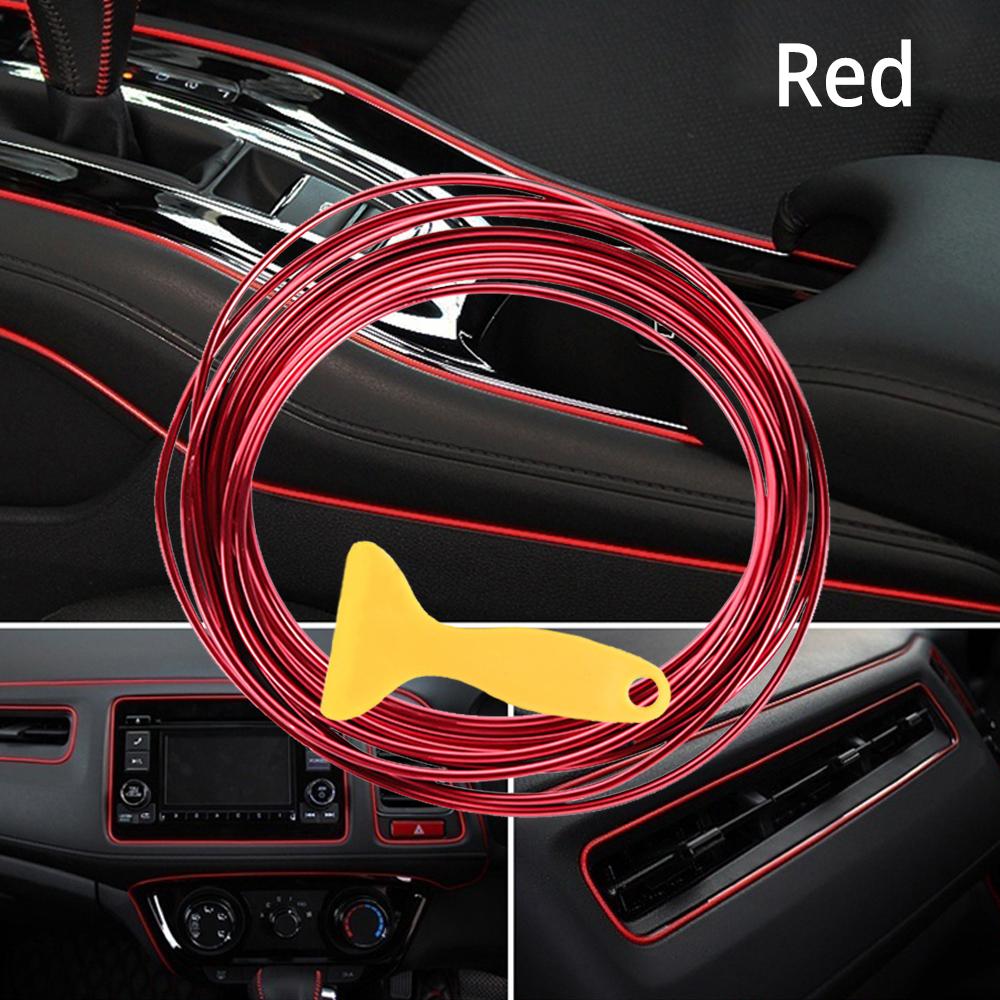 Универсальная 5 м автоформованная отделка салона автомобиля, полоска для уплотнения, молдинг, полоса для дверных панелей, край отделки автомобиля для вечеринки