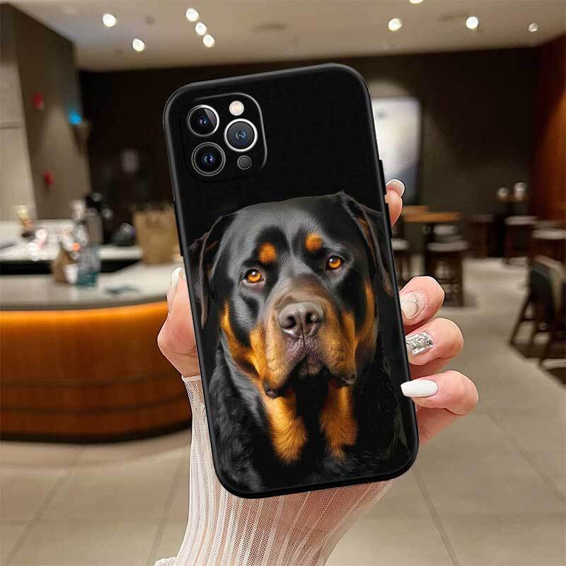 Rottweiler Doberman Guard Dog Phone Case for Redmi Note 12 12S 12C 13 13C 13R 14 14S 14R 14C 11A 13X A3 A3X A4 A5 Pro Max Plus