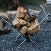 StormDragon Portable Black Walnut Firewood Storage Rack