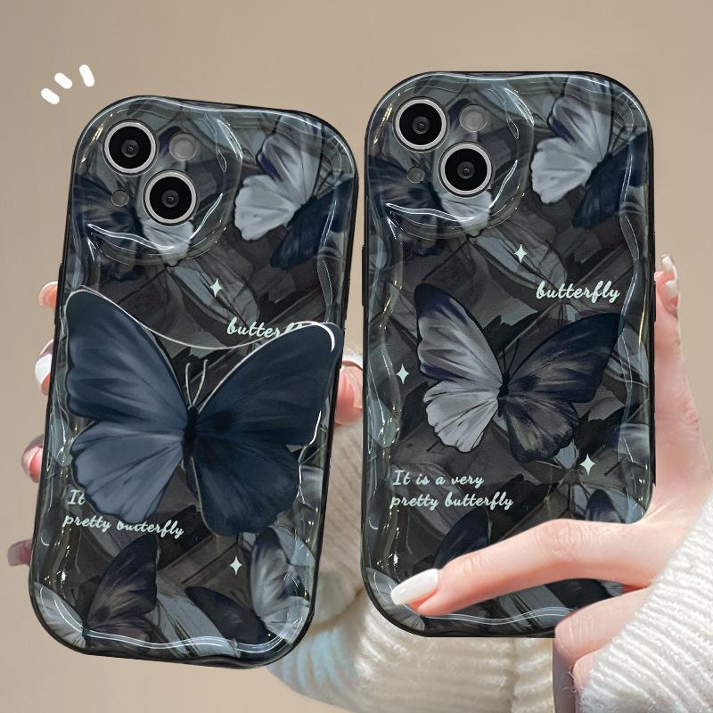 Темная бабочка для чехла для мобильного телефона Apple 16 для IPhone16 Новый Pro Милый 14 Мультяшный Макс Женский 13 Карта