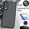 Для Samsung S25 Edge Чехол Матовый Прозрачный Чехол с Ощущением Кожи для Galaxy S25 S24 S23 S22 Plus FE Ultra Защита Камеры Противоударный Чехол
