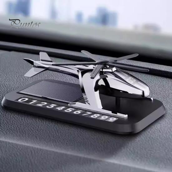 Вращающийся ароматерапевтический освежитель воздуха для автомобиля на солнечной энергии с номером телефона в форме вертолета, диффузор эфирных масел, украшение интерьера