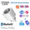 Умная розетка 16А/20А EU WiFi/Zigbee с мониторингом энергопотребления, управление через приложение Smart Life, пульт ДУ, таймер, совместимость с Tuya Alexa Google Home