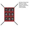 Adjustable Baseball Softball Pitching Target 9 Hole Numbered Strike Zone Target for Baseball Net Throwing Hitting Accuracy Training Equipment