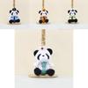 Adorable Panda Plush Toy With Short Fur Design Ideal For Bag Charm And Decoration
