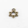 Metal Charm Star of David Bronze (pack of 10)
