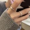 Minimalist Irregular Silver Open Ring for Women - Simple Niche Design, High-End 2024 Style