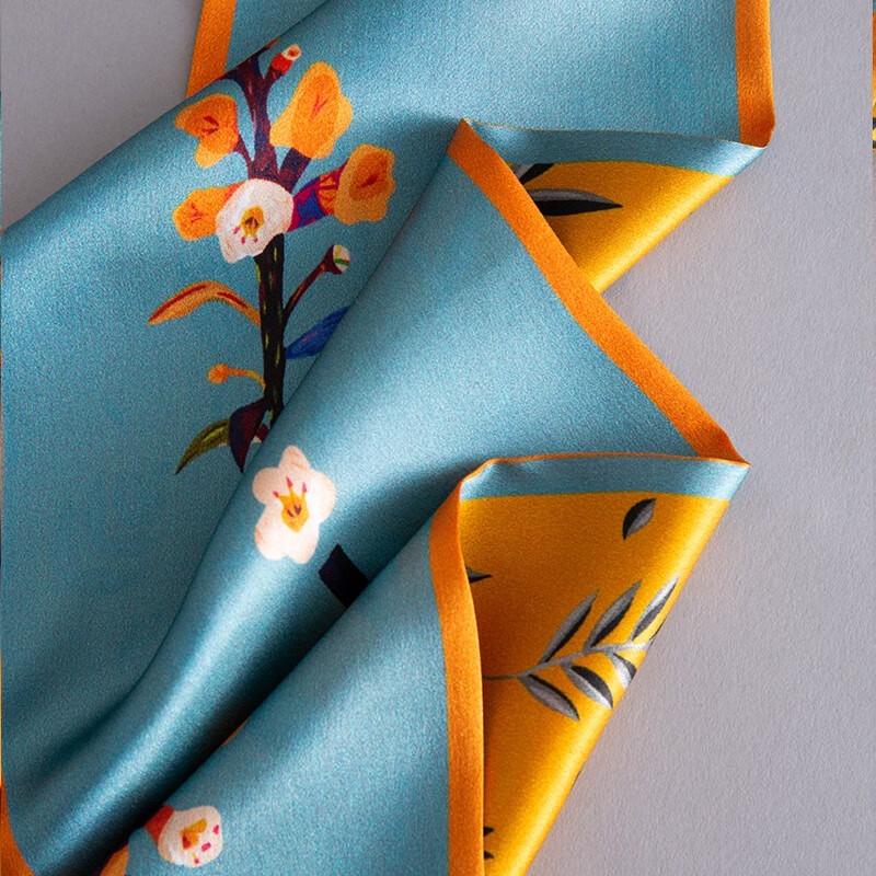 Hengyuanxiang HYXSJ1008 Silk Double-Layer Scarf