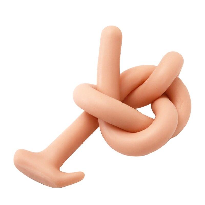 Удлиненная анальная полоска 100 см, секс-игрушки, огромный фаллоимитатор для анала, анальная пробка, мягкие силиконовые игрушки для взрослых, большой черный фистинг, БДСМ-игра