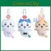 Chiikawa Cartoon Cute Hachiware Usagi Long Mushroom Plush Keychain Pendant