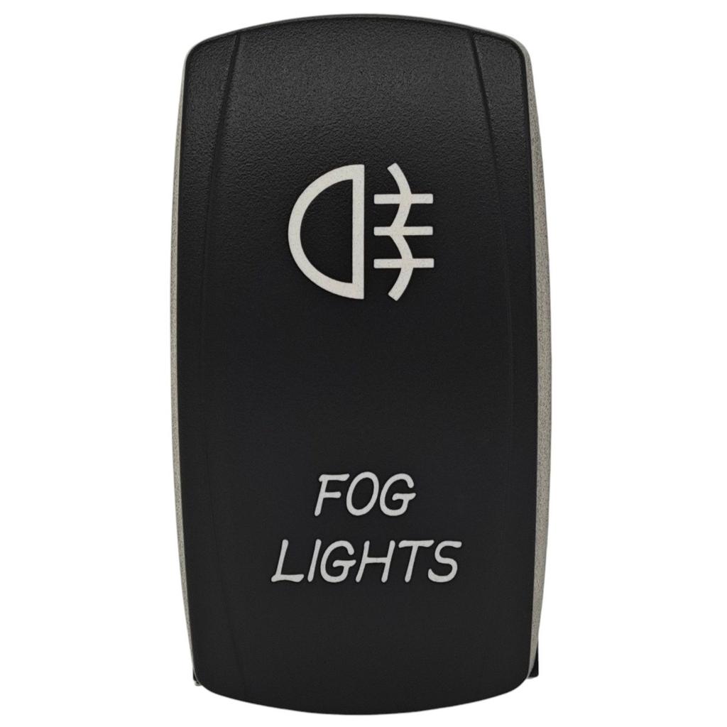2 Pcs Fog Light Switch 12-24V On/Off, LED Latching Button