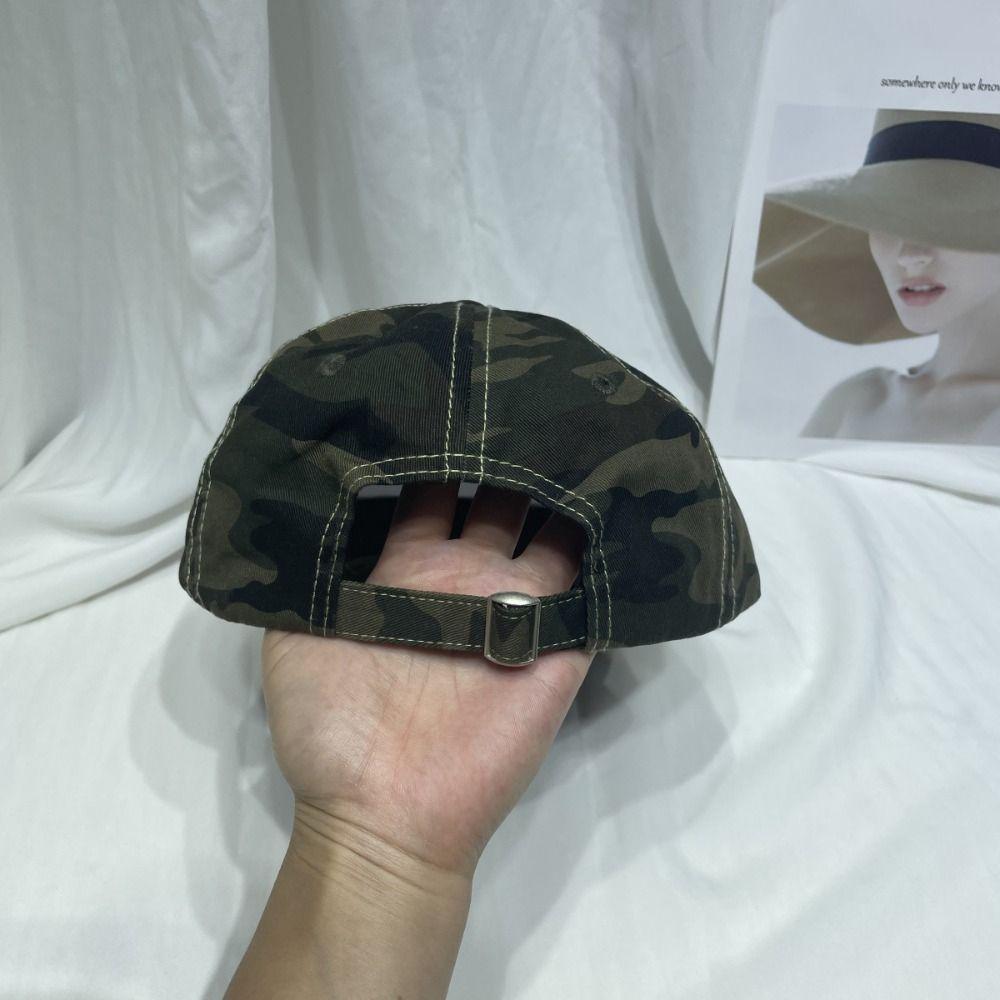 Adjustable Camouflage Baseball Cap Cotton Sunscreen Hats Embroidery Baseball Hats for Men Women