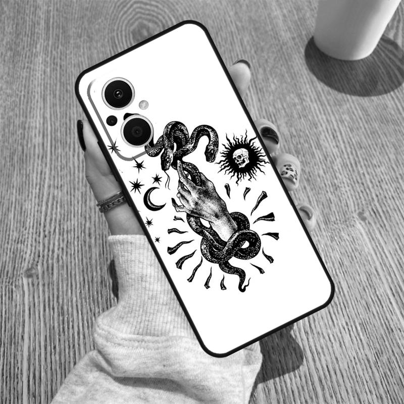 Чехол Hand Snake для OPPO Reno 14 F 10 11 12 13 Pro 13F 12F 11F 7 8 Lite Чехол OPPO Find X6 X5 X8 X9 Pro