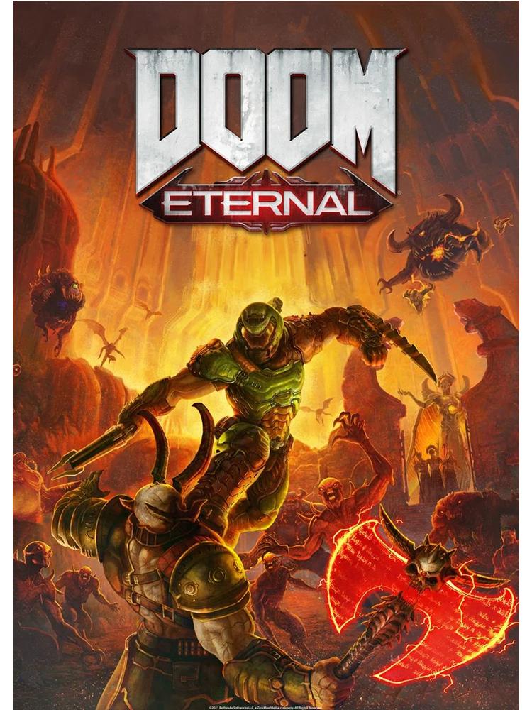 Игра DOOM видео классический игровой постер настенная живопись на холсте картины для гостиной домашний декор принты плакаты