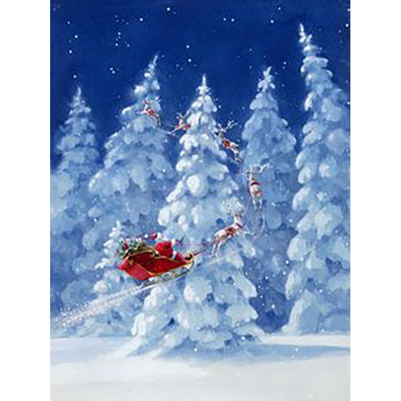 DIY Christmas Tree 5D Diamond Painting Full Round Drill Cartoon Diamond Embroidery Cross Stitch Kit Home Decor Wall Art Gift
