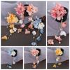 Colorful Hanfu Hair Accessories Tassel Flower Hairpin Sweet Chinese Style Hair Clip  Women