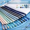 10PCS Zipper Mesh Bags A4/A5 Plastic Zipper Bags For Organizing Zipper Mesh Bags Waterproof Clear Travel Bags Office Supplies Document