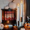 Fake Candles Halloween Ghost LED Candles Flickering Flickering LED Candlesticks Halloween Decor for Dining Party Fireplace