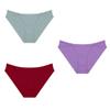 FINETOO Бесшовные хлопковые трусики для женщин из 3 шт./компл., удобные и дышащие трусики, женское мягкое нижнее белье, нижнее белье