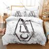 Dark Horror Art Graphic Lorna Shore Extreme Metal Bedding Set Duvet Cover With 2 Pillowcases Teen Metalhead Bedroom Decor
