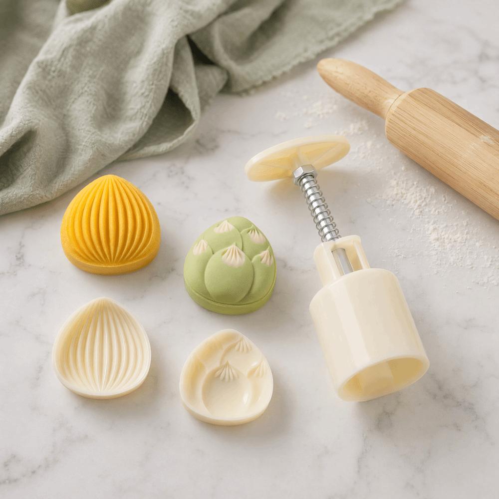 Plastic Chinese Pastry Embossing Mold Non-Stick Cookie Mold Mooncake Mold Mid-Autumn Festival