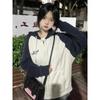 Harajuku Zip Up Hoodies Women Korean Fashion Streetwear Hooded Sweatshirts Female Kpop Vintage Tops Spring and Autumn