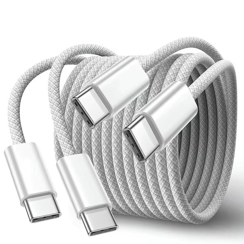 60 Вт USB C на USB C кабель для быстрой зарядки PD для iPhone 15 16 Pro Max 15 Plus Samsung Huawei Honor Xiaomi Redmi Type C плетеный провод