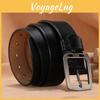 Mens Leather Waist Belt With Alloy Buckle And Geometric Square Pattern For Office And Leisure Activities