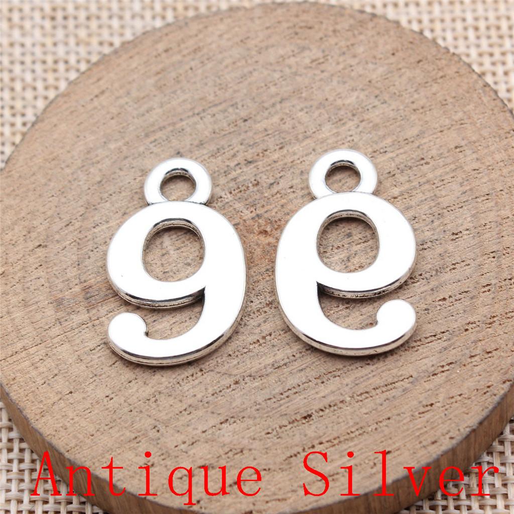 Study Travel Number Charms Pendant For Bracelet Necklace Jewelry Making Craft Findings