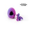 1/3/5/10PCs 3D Printed Dragon Egg Figurine Ornament Cute Pterosaur Animal Shell Breaking Dragon Egg Toys Home Desktop Decoration