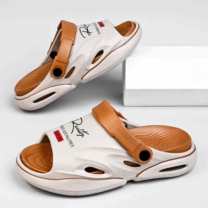 2024 Summer New Men's Slippers and Sandals EVA Soft Soled Slippers Indoor and Outdoor Beach Shoes Flip Flops Men's Shoes