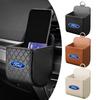 Car Leather Storage Bag Air Vent Dashboard Tidy Hanging Organizer For Focus Mk2 Mk3 Fiesta Fusion Ranger Mondeo S-MAX Kuga