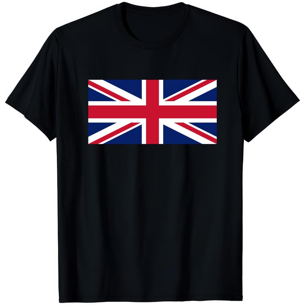 Футболка с Union Jack Графическая футболка с британским флагом