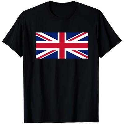 Футболка с Union Jack Графическая футболка с британским флагом