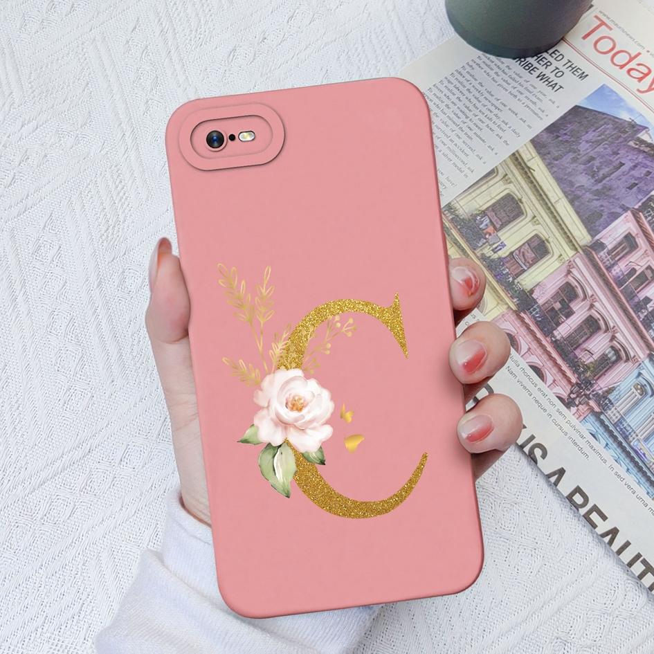 Для OPPO Realme C11 C12 C15 C33 C17 C35 C20 C30 Роскошный защитный квадратный жидкий силиконовый чехол из мягкого ТПУ с цветочными буквами для Realme Funda Coque, бампер
