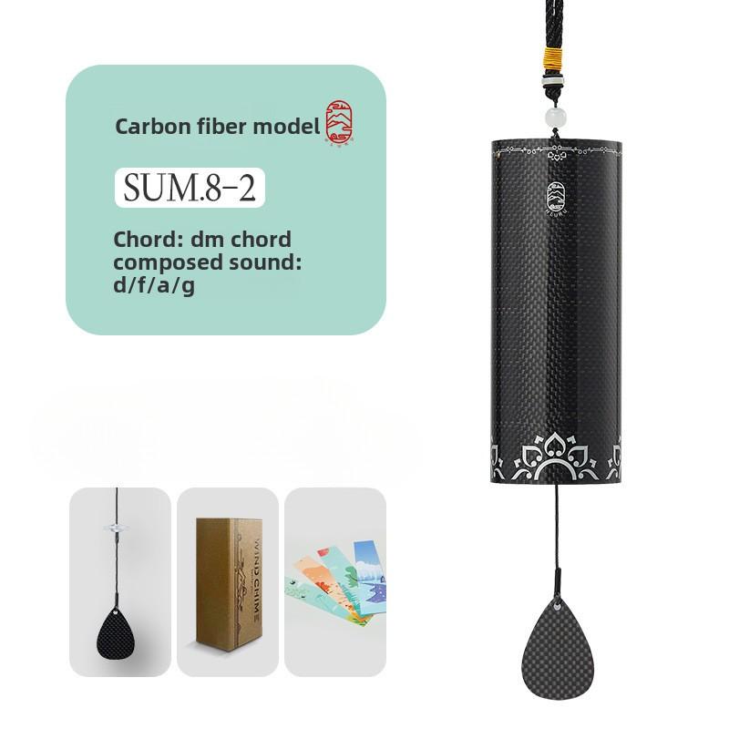 Chord Meditation Wind Chimes Healing Yoga Meditation Sound Therapy Carbon Fiber Rattle Percussion Instrument Help Sleep Ring Scale Wind Chimes