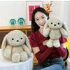 Fluffy Big Ear Rabbit Plush Toy Interactive Stuffed Animals Rabbit Toy  Birthday Parties