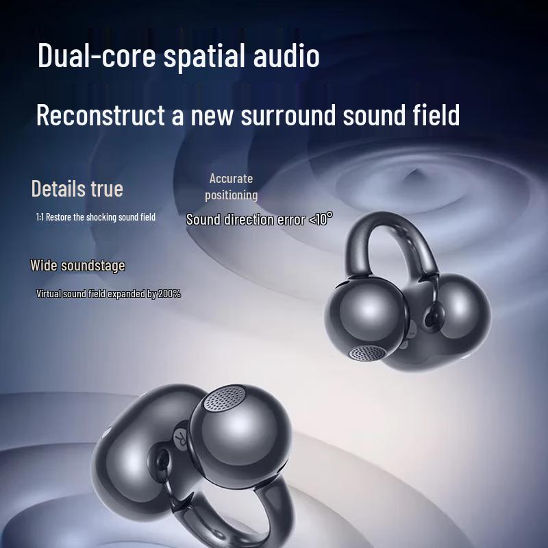 SANAG S6S Ultra AI Open-Ear Sport Ear Clip Bluetooth Headphones