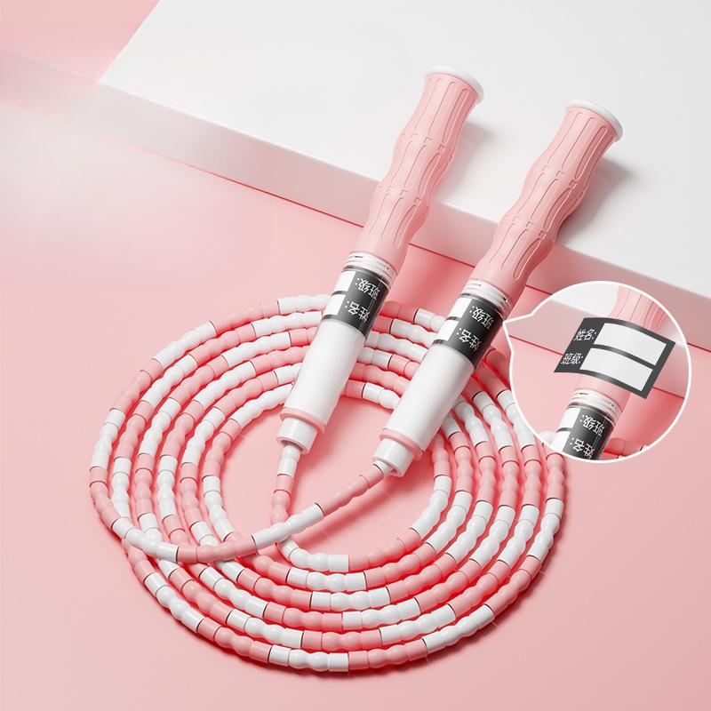 Фирменная детская бамбуковая скакалка с регулируемым именем для учеников начальной и средней школы в классе