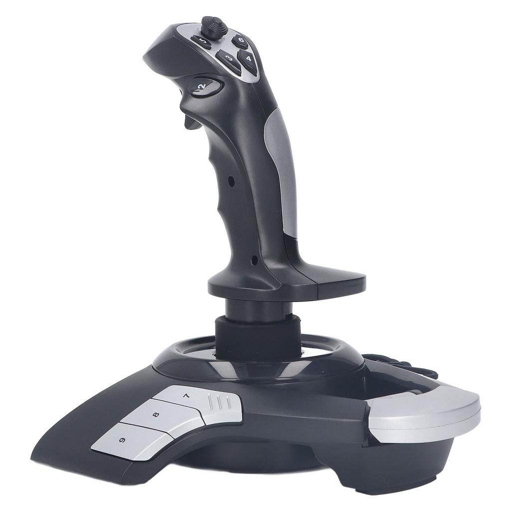 Flight Joystick Controller 3D USB Wired Flight Simulator Stick Joystick Controller with Vibration