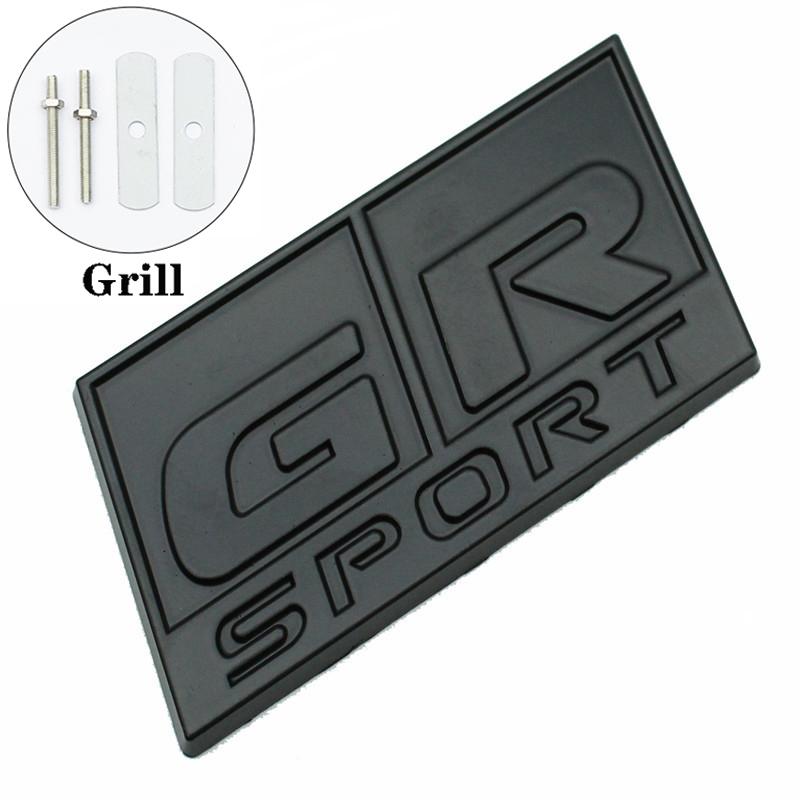 3D GR Sport Logo Car Decal Front Hood Grille Emblem Badge Sticker For Toyota HV YARiS RZ RC RS Prius Lexus Harrier GRMN Stickers
