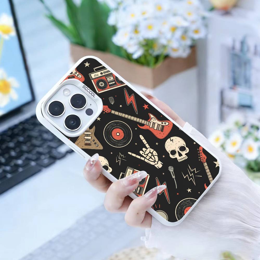 Готический Темный Чехол для Телефона 'Sweetheart' Для IPhone 16 17 15 14 12 13 Pro Max Черный Цвет Ударопрочный Чехол